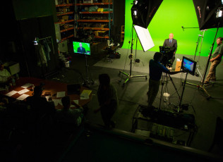 Green screen studio work with a doctor from Mayo clinic